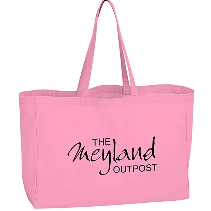 Oversized 10-oz Colorful Cotton Tote