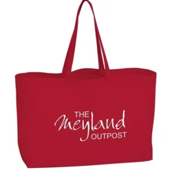 Oversized 10-oz Colorful Cotton Tote