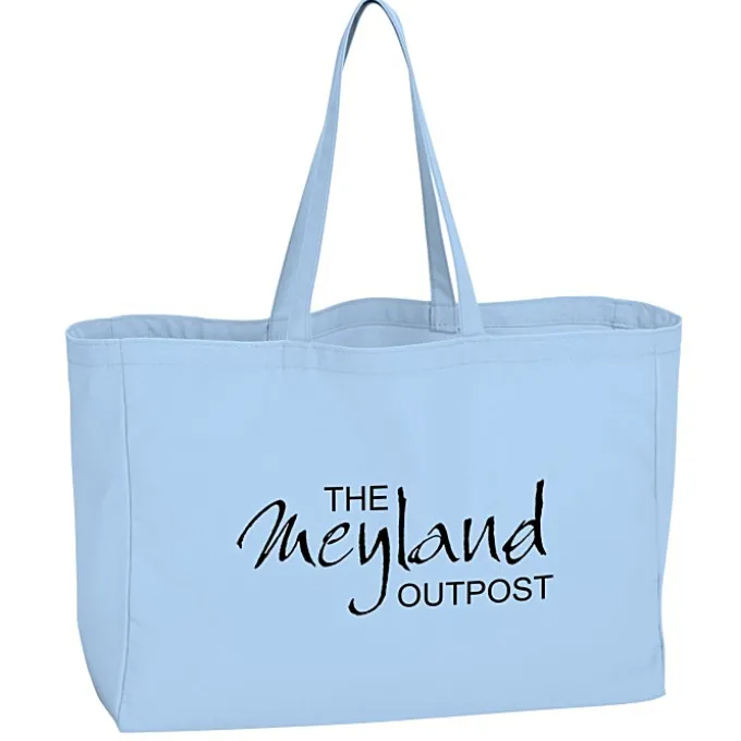 Oversized 10-oz Colorful Cotton Tote