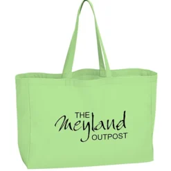 Oversized 10-oz Colorful Cotton Tote
