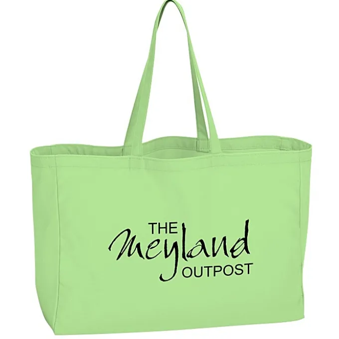 Oversized 10-oz Colorful Cotton Tote
