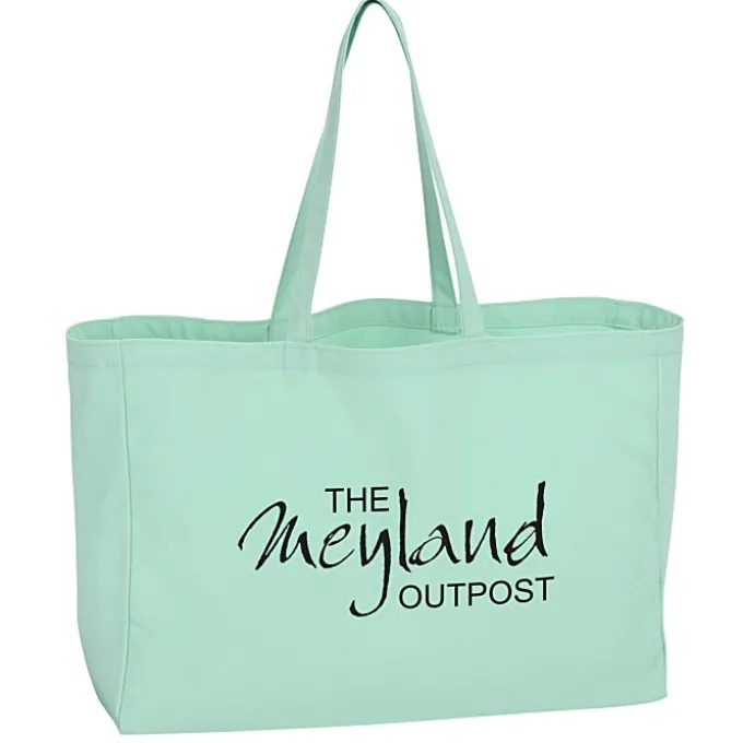 Oversized 10-oz Colorful Cotton Tote