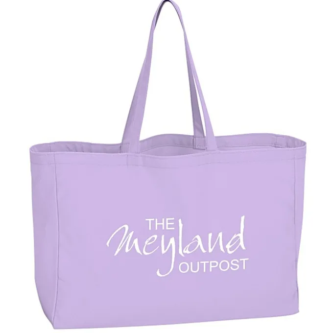 Oversized 10-oz Colorful Cotton Tote