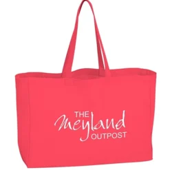 Oversized 10-oz Colorful Cotton Tote