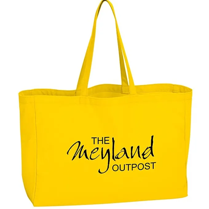 Oversized 10-oz Colorful Cotton Tote