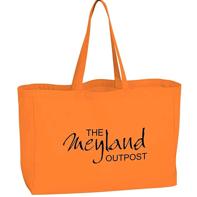 Oversized 10-oz Colorful Cotton Tote