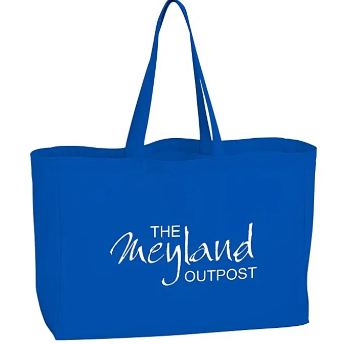 Oversized 10-oz Colorful Cotton Tote