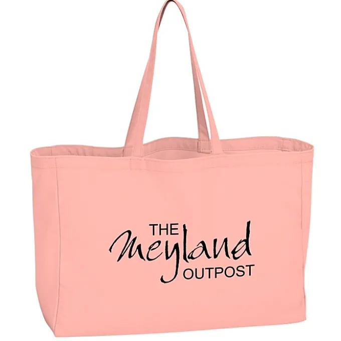 Oversized 10-oz Colorful Cotton Tote