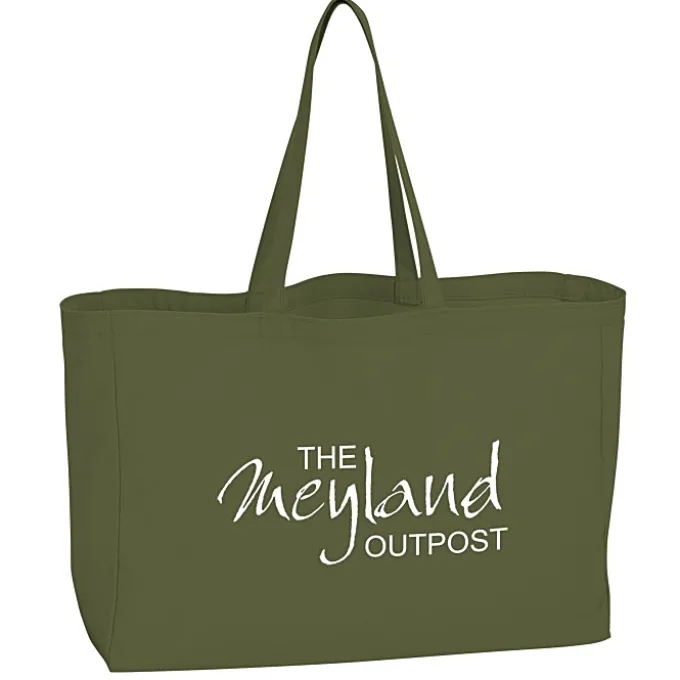 Oversized 10-oz Colorful Cotton Tote
