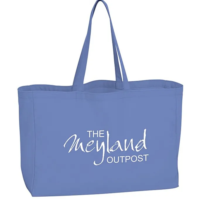 Oversized 10-oz Colorful Cotton Tote
