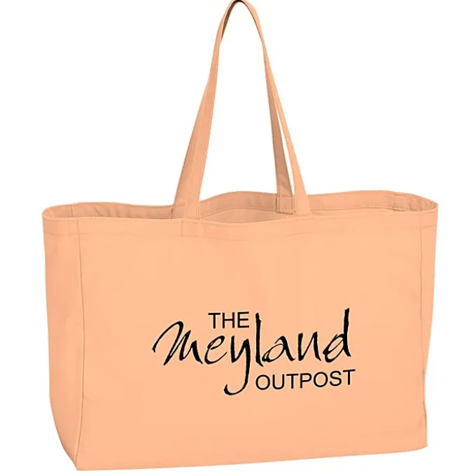 Oversized 10-oz Colorful Cotton Tote