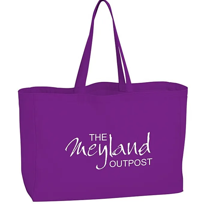 Oversized 10-oz Colorful Cotton Tote