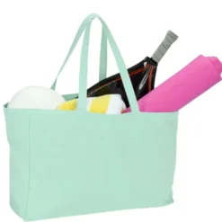 Oversized 10-oz Colorful Cotton Tote