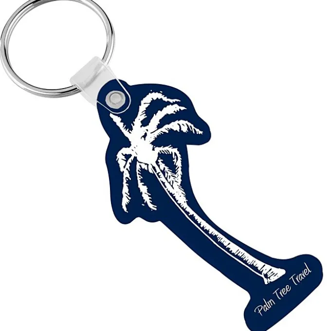 Palm Tree Soft Keychain - Opaque