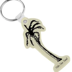 Palm Tree Soft Keychain - Opaque
