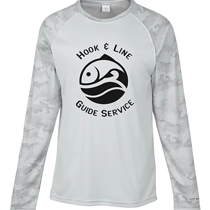 Paragon Cayman Performance Camo Colorblock Long Sleeve T-Shirt