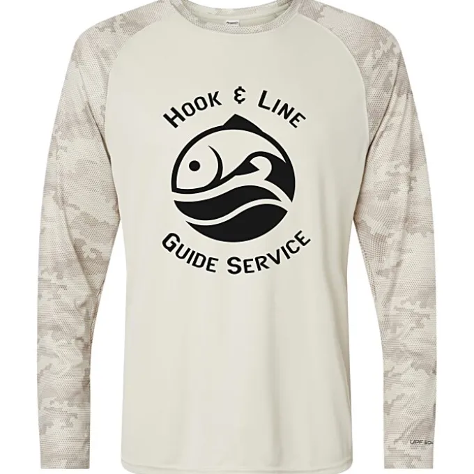 Paragon Cayman Performance Camo Colorblock Long Sleeve T-Shirt
