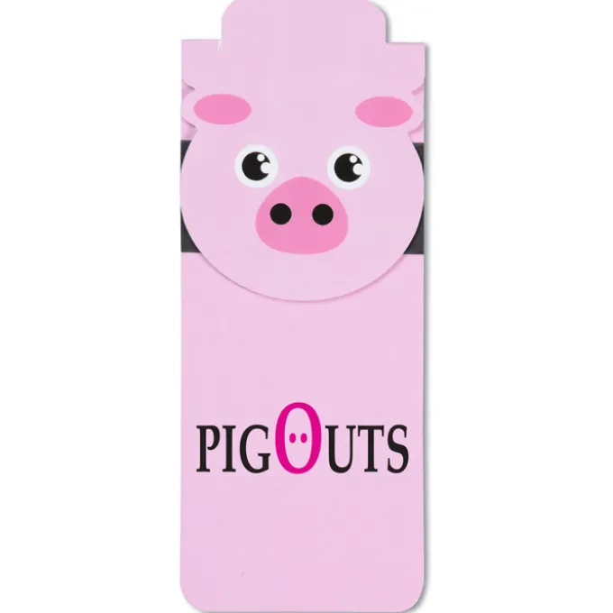 Paws and Claws Magnetic Bookmark - Pig