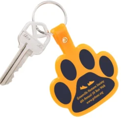 Paw Shaped Keychain - Opaque