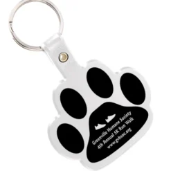 Paw Shaped Keychain - Opaque