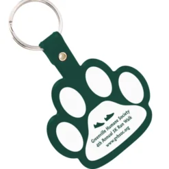Paw Shaped Keychain - Opaque