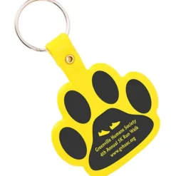 Paw Shaped Keychain - Opaque - 24 hr