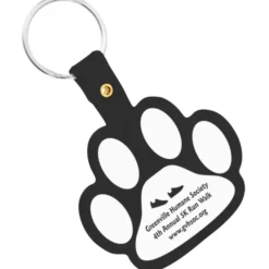 Paw Shaped Keychain - Opaque - 24 hr