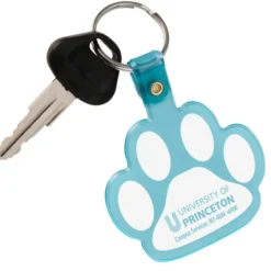 Paw Shaped Keychain - Translucent