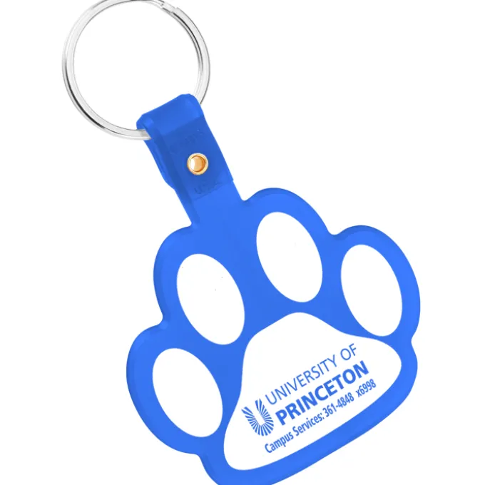 Paw Shaped Keychain - Translucent - 24 hr