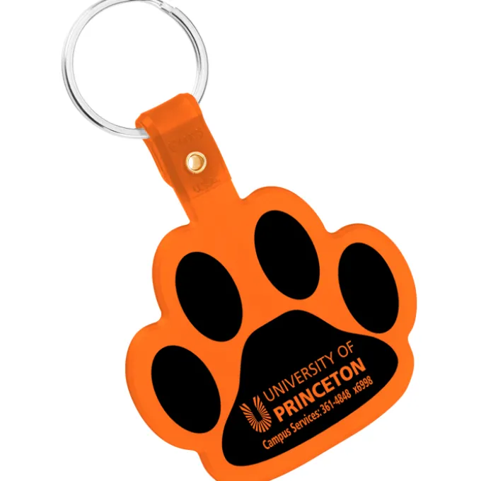 Paw Shaped Keychain - Translucent - 24 hr
