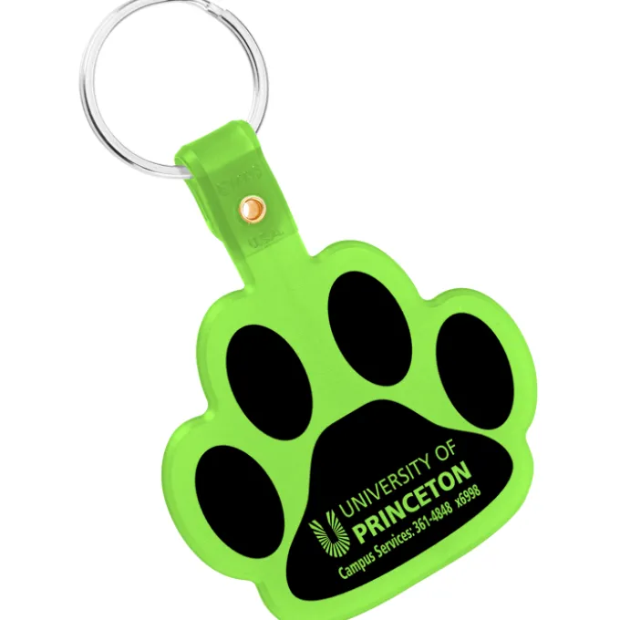 Paw Shaped Keychain - Translucent - 24 hr