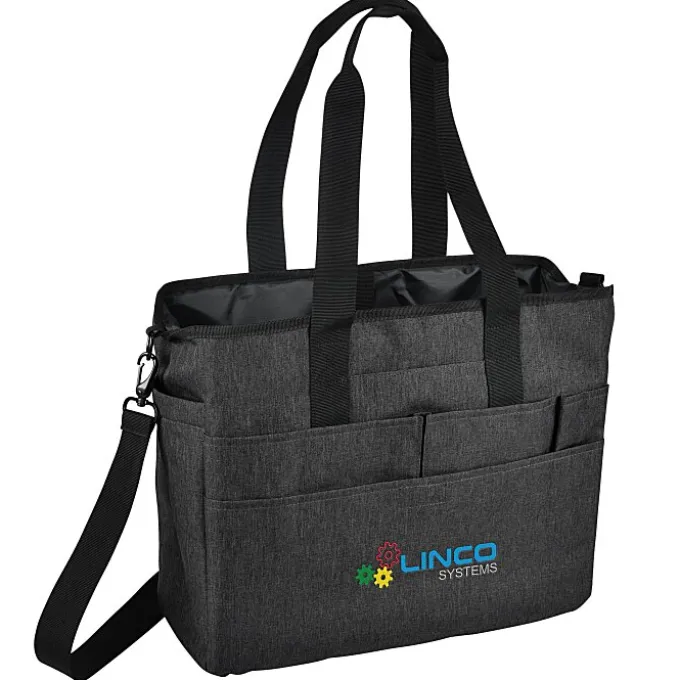 Peabody Multipocket Laptop Tote - Embroidered