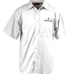 Peached Fine Line Short Sleeve Twill Shirt - Men's