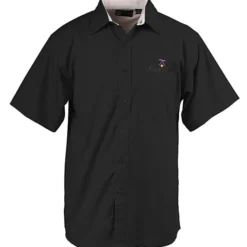 Peached Fine Line Short Sleeve Twill Shirt - Men's
