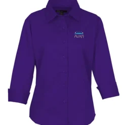 Peached Fine Line Twill Shirt - Ladies'