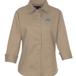 Peached Fine Line Twill Shirt - Ladies'