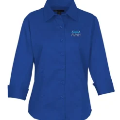 Peached Fine Line Twill Shirt - Ladies'