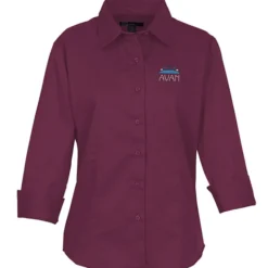 Peached Fine Line Twill Shirt - Ladies'