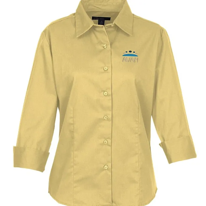 Peached Fine Line Twill Shirt - Ladies'