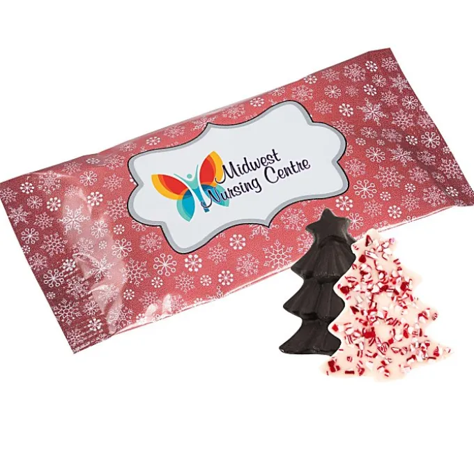 Peppermint Bark Shapes - 1/2 oz. - Tree