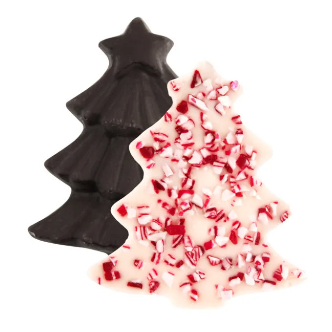 Peppermint Bark Shapes - 1/2 oz. - Tree