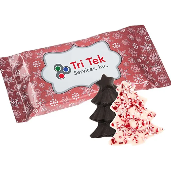 Peppermint Bark Shapes - 1-1/2 oz. - Tree