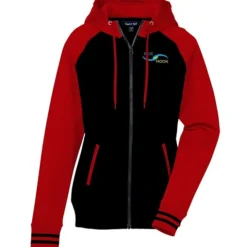 Performance Colorblock Full-Zip Hooded Sweatshirt - Ladies' - Embroidered