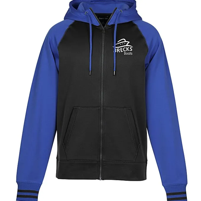 Performance Colorblock Full-Zip Hooded Sweatshirt - Men's - Screen
