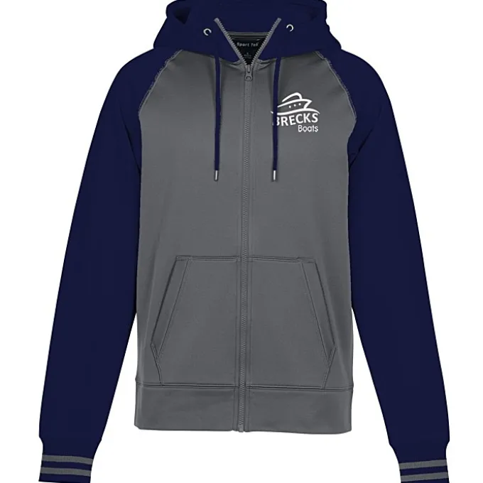 Performance Colorblock Full-Zip Hooded Sweatshirt - Men's - Screen