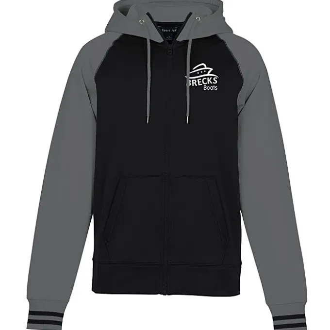 Performance Colorblock Full-Zip Hooded Sweatshirt - Men's - Screen