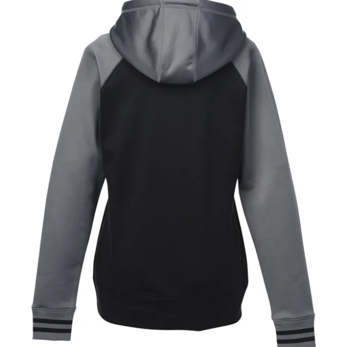 Performance Colorblock Full-Zip Hooded Sweatshirt - Ladies' - Screen