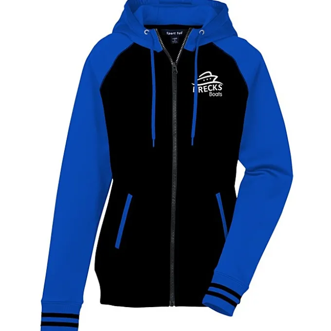 Performance Colorblock Full-Zip Hooded Sweatshirt - Ladies' - Screen