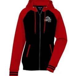 Performance Colorblock Full-Zip Hooded Sweatshirt - Ladies' - Screen
