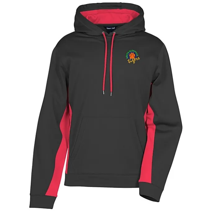 Performance Fleece Colorblock Hoodie - Men's - Embroidered